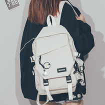 School bag womens Korean version of the high school backpack versatile 2022 new college student backpack large capacity fashion dual-use trend