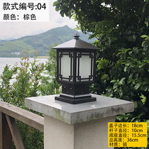 Wall Head Lamppost Head Lamp Door Column Lamp Villa Eu Style Courtyard Lamp Garden LED Gate Light Outdoor Waterproof Wall Lamp