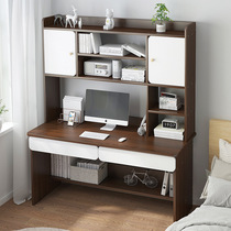 Simple computer desk Desktop desk Bookshelf One simple bedroom desk Student writing desk Office desk Study desk