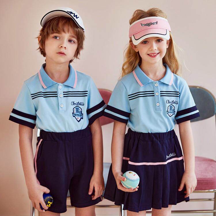 New summer cotton British style kindergarten uniforms primary school students school uniforms class uniforms performance costumes six one children's suits