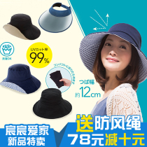 Big S same Japanese uvcut sun sun hat fisherman big hat brim face outdoor sunshade uv uv female