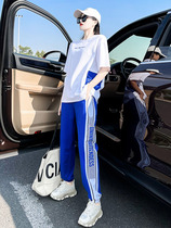 European Station Leisure Sports Suit Women Summer Big Code 2022 New Fried Street Loose Fashion Little Sub Two Sets