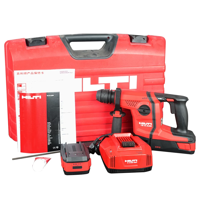HILTI литиевая аккумуляторная молотковая машина TE6-A36 бытовая ударная дрель с четырехстепенным патроном электрический инструмент