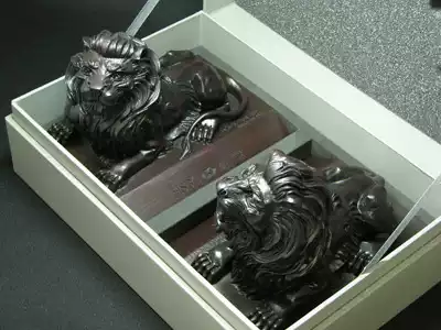 HSBC 香港上海汇丰银行招财风水铜狮子尊贵奢侈市面罕有-淘宝Taobao
