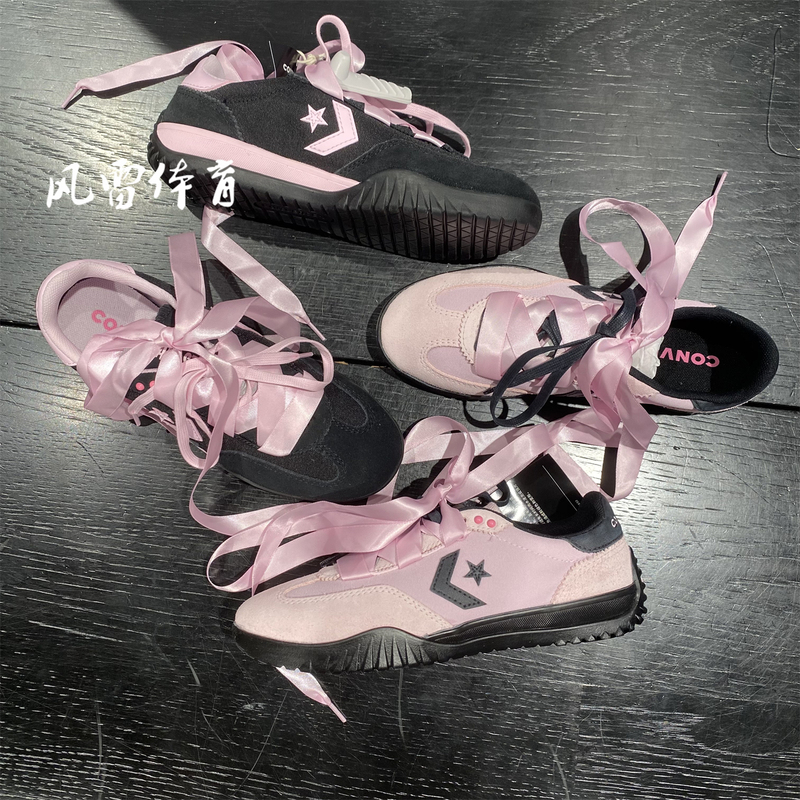 Converse Run Star Training Shoes Summer Sweet Cool Pink Black Meteor Retro A19726C Sneakers A19727C