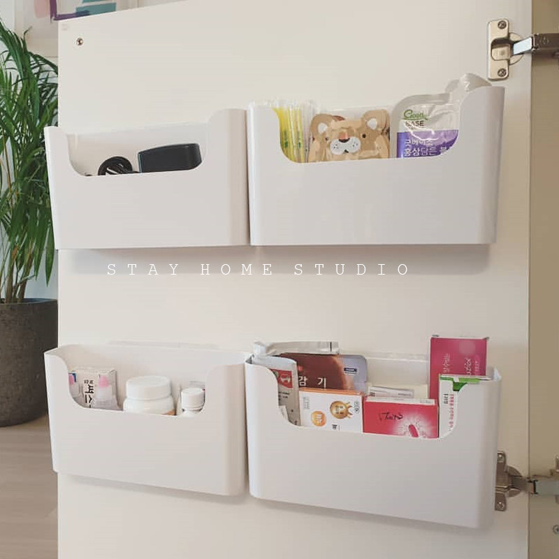 stay home white nail - free nail - free wall-free wall-free wall-free plate shelf with a fresh film container