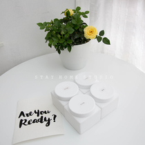 stay home washing powder detergent itchy clean citric acid powder storage box replacement box white plastic