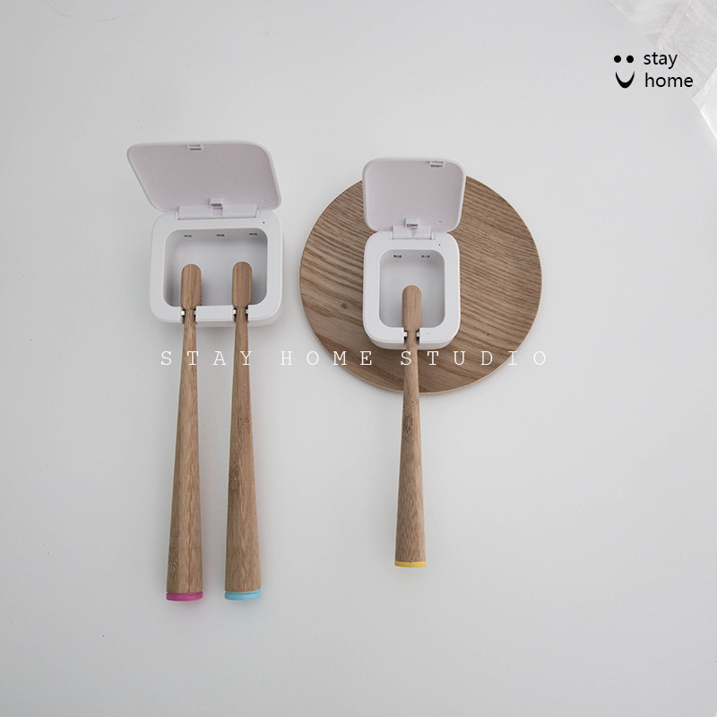 Smart toothbrush sterilizer electric toothbrush rack rack makeup room wall-mounted punch-free UV sterilization