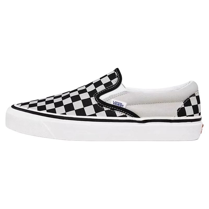 Vans Slip-On Checkerboard Slip-On Shoes, Classic Canvas Shoes for Men and Women in Summer