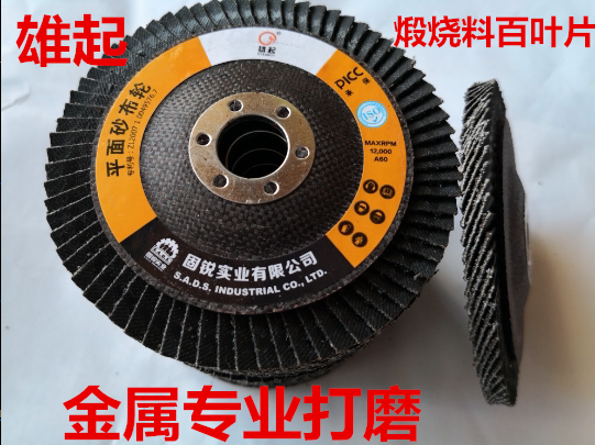 Xiongqi brand 100-page sheet 72 small cover mesh cover sandpaper polishing sheet 100-blade plane sand cloth wheel 100*16