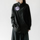 Yohji Yamamoto Yohji dark style Margaret dark embroidered ເສື້ອຍາວສໍາລັບຜູ້ຊາຍແລະແມ່ຍິງ