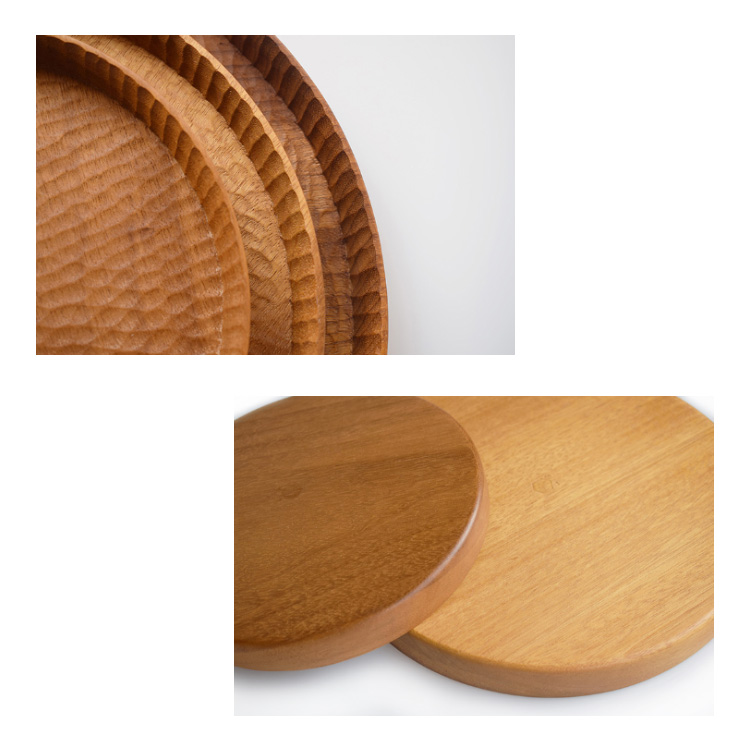 Handmade 舍 丨 王 莲 木 盘 Ban đầu làm bằng tay tấm trà đĩa trái cây tấm snack sáng tạo Nhật Bản khay đĩa muỗng gỗ