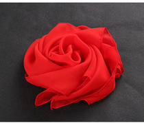 Performance Test props dance silk scarf scarf hand silk flower dance handkerchief red Yangko Jiaozhou Square small scarf