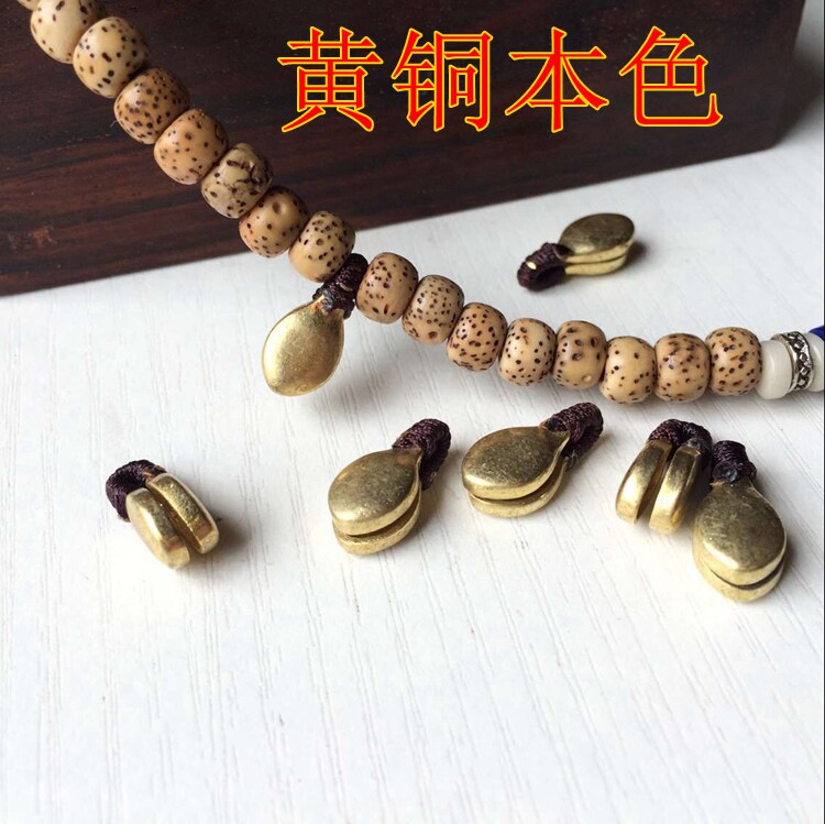 Brass plain surface water drop type hand-wrapped wire-type play decorative clip accessories DIY jewelry bracelet clip accessories