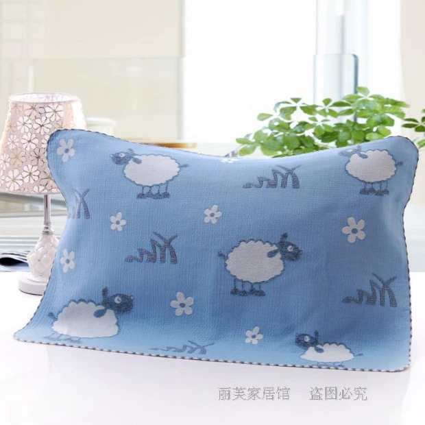 Khăn bông gối chenille gạc lớn gối khăn hoạt hình mô hình mềm mại và thoáng khí miễn phí vận chuyển một cặp! - Khăn gối