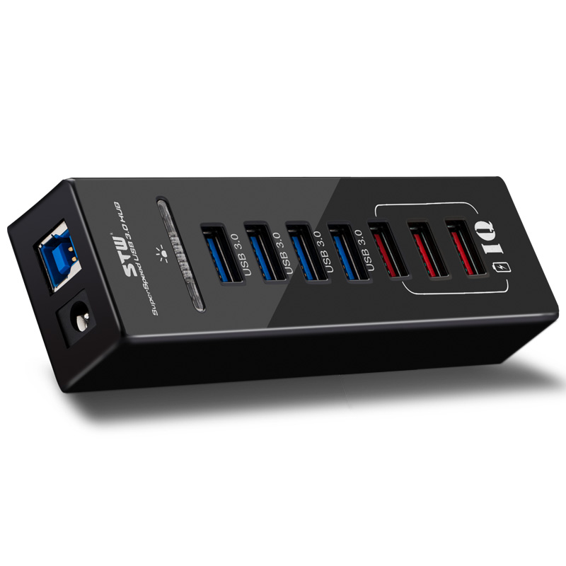 Computer usb3 0 splitter hub high-speed expansion 4 ports one drag four USB3 0 HUB smart fast charge