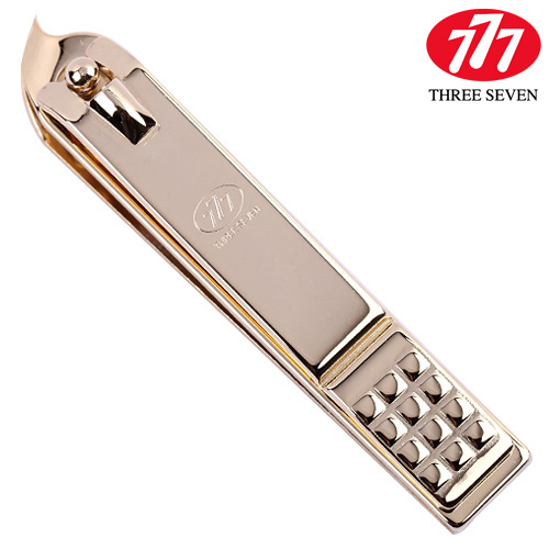 THREE SEVEN/777专柜正品 韩国777指甲钳 镀金斜口剪大号斜剪钳