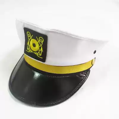 Navy cap Male and female student performance cap Performance white sailor cap Captain cap Children crew cap Uniform cap
