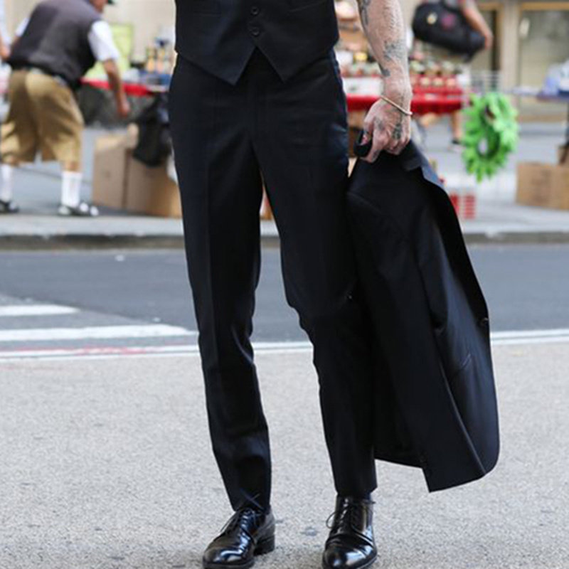 Men's Western pants Thunderpants Body Trousers Casual Business High End Black 2022 Spring New 90% Western Clothing Pants