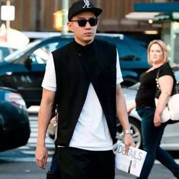 Men's casual outlap vests for the summer New products Fashion European and American shows Personalities Short canon waistcoat jacket jacket