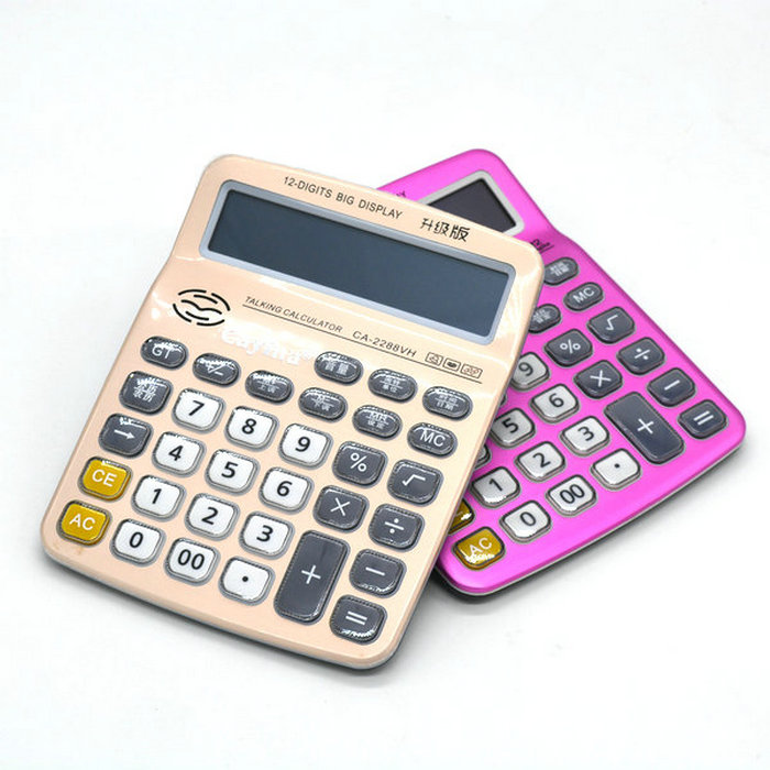 Cayilon DR-2288VH Voice Calculator Human Pronunciation 12 Digit Computer
