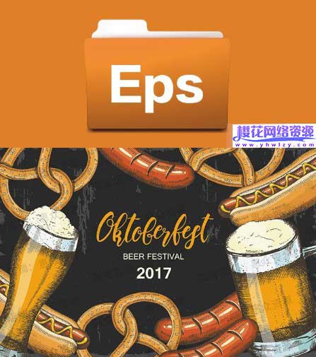 汉堡薯条热狗店铺菜单矢量素材-樱花网络资源网 汉堡薯条热狗店铺菜单矢量素材