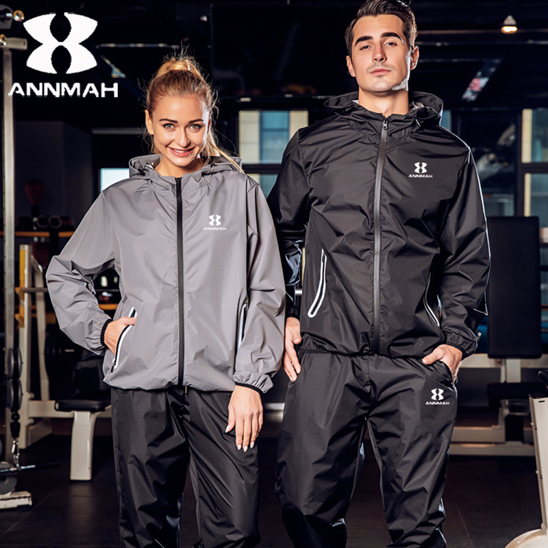 Explosive sweat clothing women weight loss clothes violent sweat clothes men large size sweating exercise descending body clothes burst Hanfu gym
