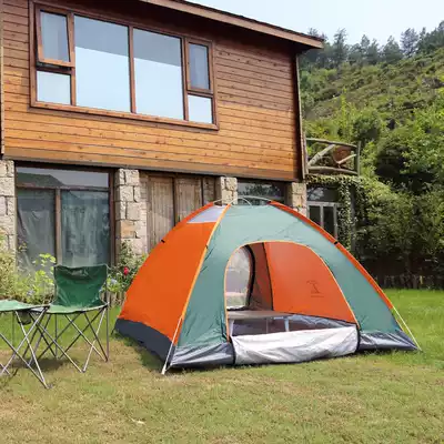 Anti-mosquito screen screen gauze automatic tent beach tent outdoor rain-proof sunshade quick-opening tent