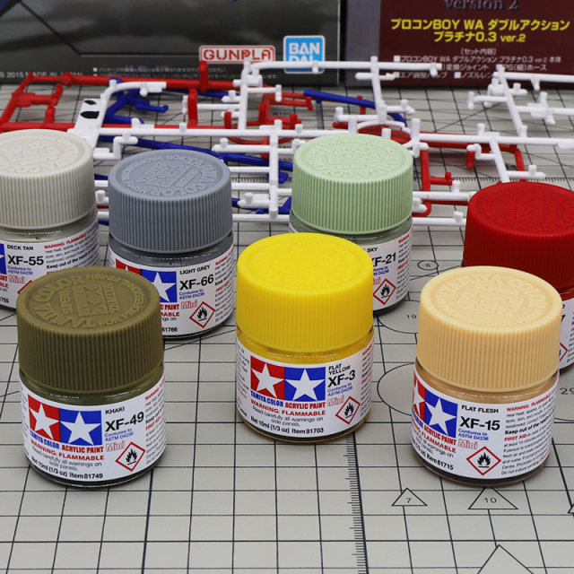 Tamiya paint pigment matte matte series hand-made military model Gundam model water-based paint acrylic XF1-XF24