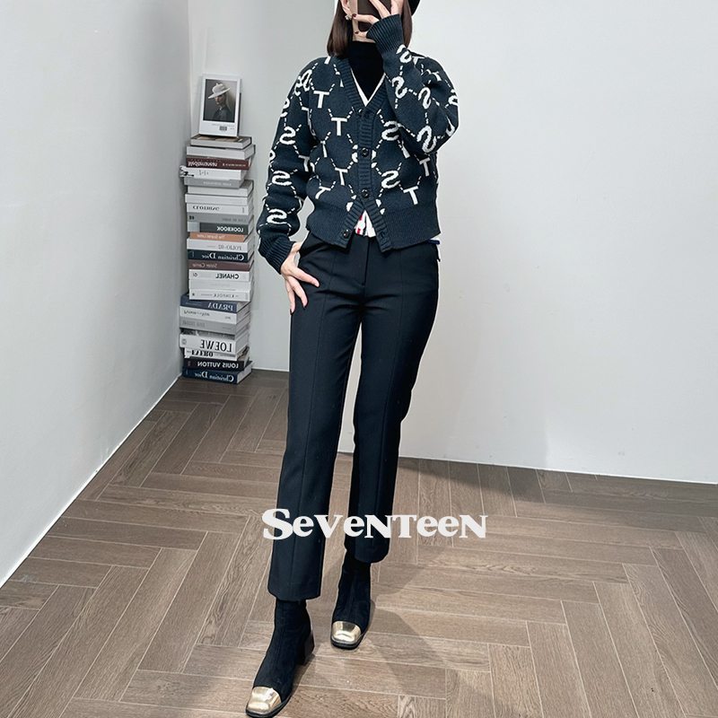 St Thick Magic Pants, a Must-Have, Stretchy, 550 Grams, Suitable for All Leg Types, Makes Legs Look Straighter, Slimmer, and Covers the Belly, Cigarette Pants