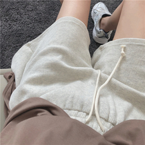 Japan SLY2021 Breathable Waffag Fabric High Waist Display Slim A Character Wide Leg Casual Shorts Hot Pants Summer