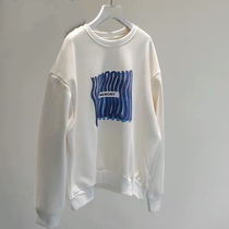 Japanese SLY round neckline headsets female crowdsourced designer chapped loose 2021 autumn and winter style long sleeve jacket