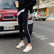  Japan sly pure cotton leggings womens spring and summer outer wear nine-point thin thin tight stretch pants tide