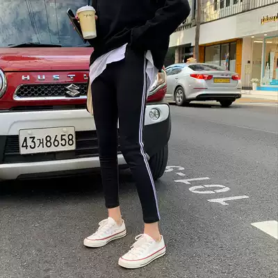 Japan sly pure cotton inner pants women's spring and summer outer wear nine-point thin thin tight stretch narrow pants tide