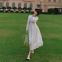Japan SLY loose one-piece dress woman long sleeve 2021 spring and summer new medium length Skinny fairy dress