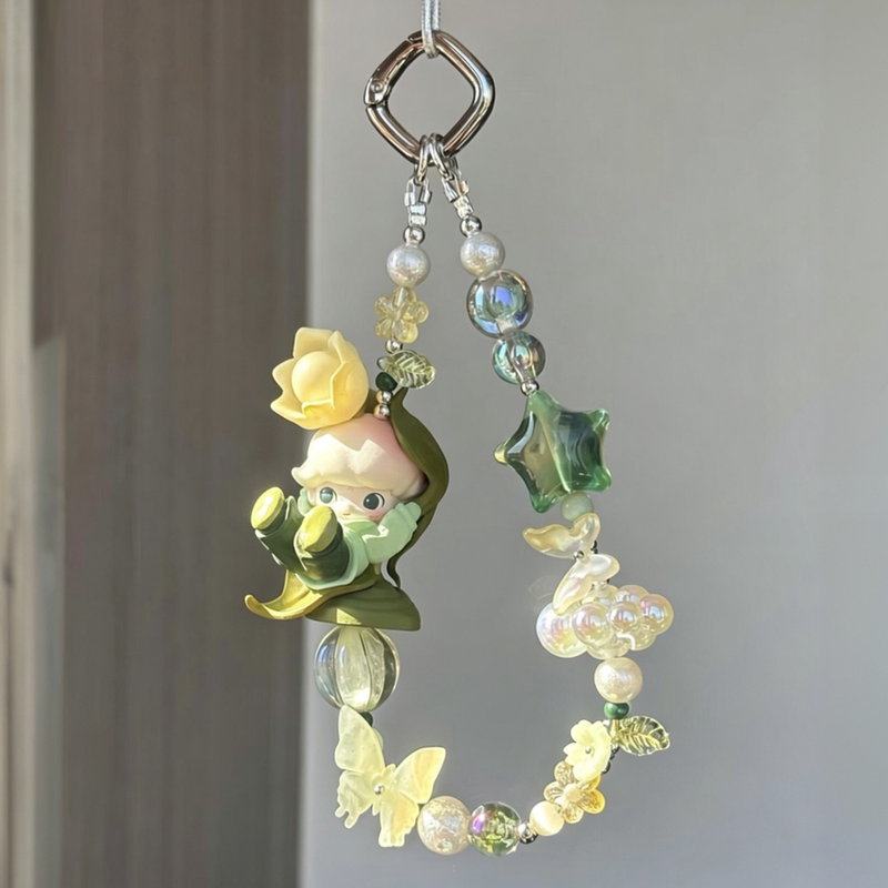 Handmade Spring Day Hidden Dimo Modified Doll Cute Mobile Phone Pendant Adorable Girl Keychain Bag Decoration Gift