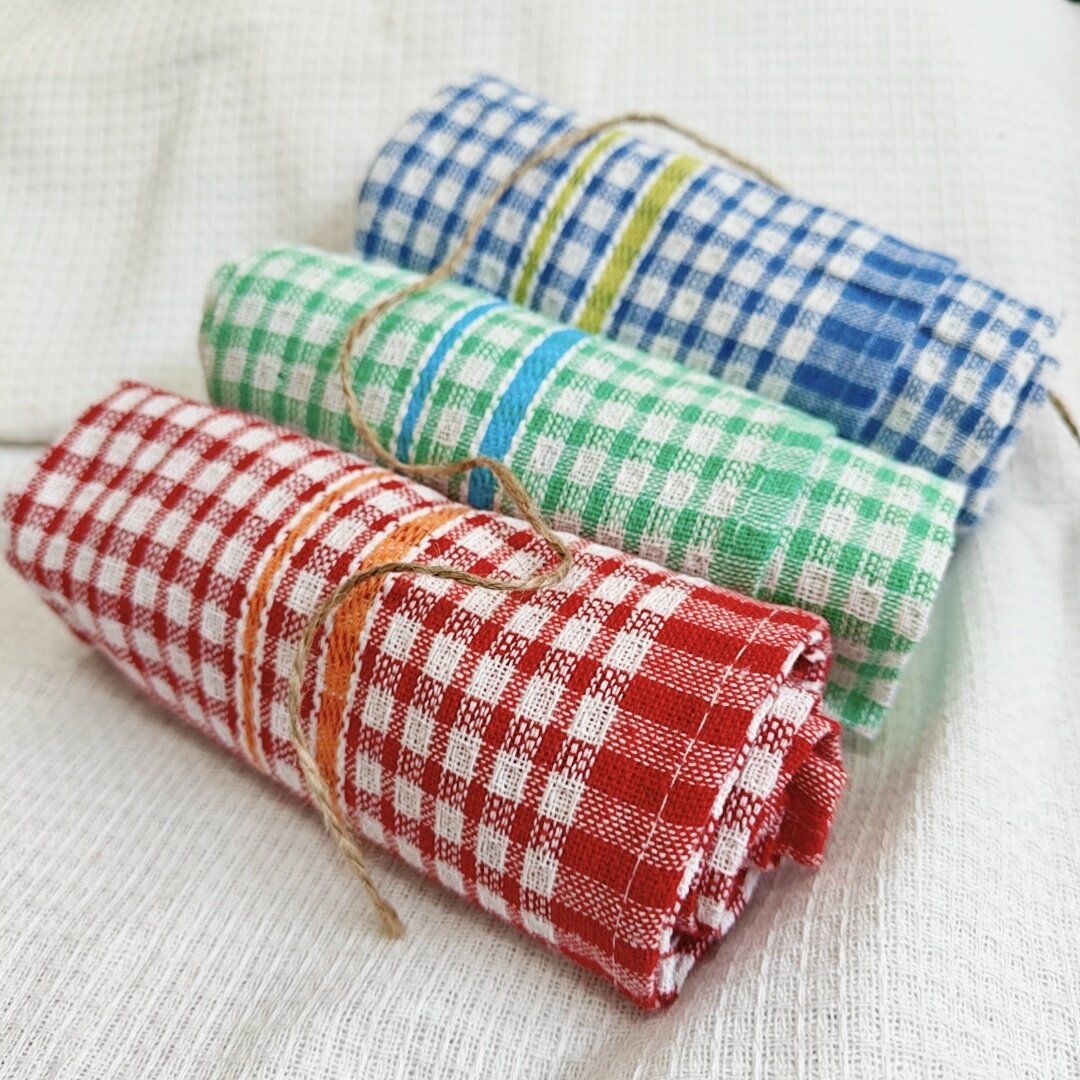 Pure cotton plaid napkin foreign trade best-selling multi-purpose cloth