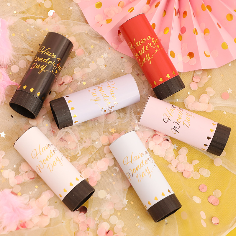 Graduation ceremony opening atmosphere holding small fireworks wedding wedding birthday party supplies paper hand twist fireworks tube