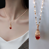 Forwarding Merchants Locks Bone Chain Titanium Steel Short Money Chain Woman 2020 New tide not off color net Red 100 hitch necklace