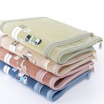 Han Tai Morandi Discipline File Bag Nylon Web Zip Bag Double Large Capacity Test and Roll Breakthrough Bag