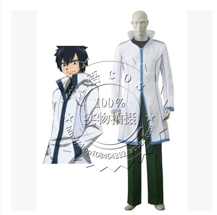 Fairy Tail Gray Fullbuster Mage Costume Cosplay Anime Men's Clothing