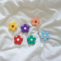 South Korea ins with the same Hyuna wind flower data cable protective cover girl flower for iPhone anti-break