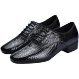 Современные танцевальные туфли мужская кожаная мягкая квадратная туфли танцевальная обувь танце