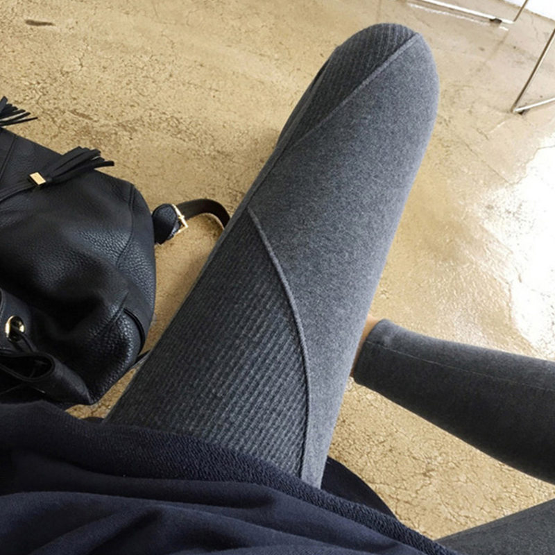 Pregnant women's leggings wear maternity clothes spring and autumn style slimming pregnant women's pants support belly pregnant women's feet pants