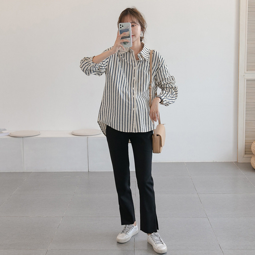 Pregnancy woman dress for autumn clothing casual fashion models 2021 new internet red blouses foreign fairy pregnant women dress for spring and autumn