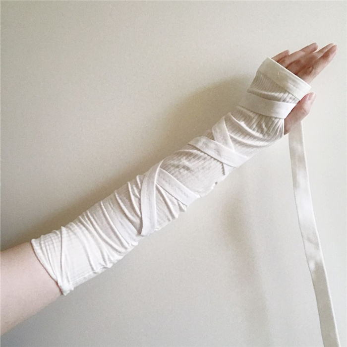 Original LAOSHU Bandage Sleeves Anime Cosplay Sun Protection Fake Sleeves Trendy Gloves Wrist Guards