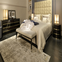 Italian light luxury bed leather bed fabric bed Nordic bed high back bed modern bed fashionable furniture customization