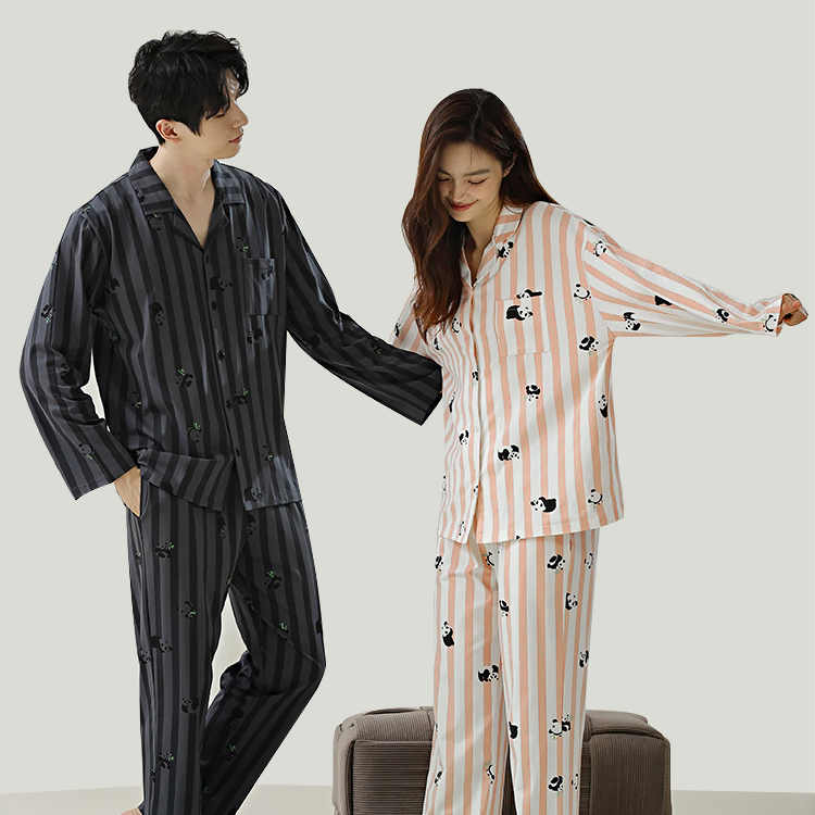 Lemai Couple Pajamas Gift Box Long-Sleeved Home Clothes Valentine's Day Anniversary Birthday Gift for Boys and Girls