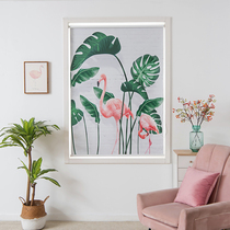 Punch-free installation roller shutter Bathroom Kitchen bathroom toilet waterproof shading shading shade curtain roll type