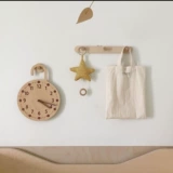 Брендовые цифровые креативные часы из натурального дерева для детской комнаты, декор, реквизит, в корейском стиле, простой и элегантный дизайн